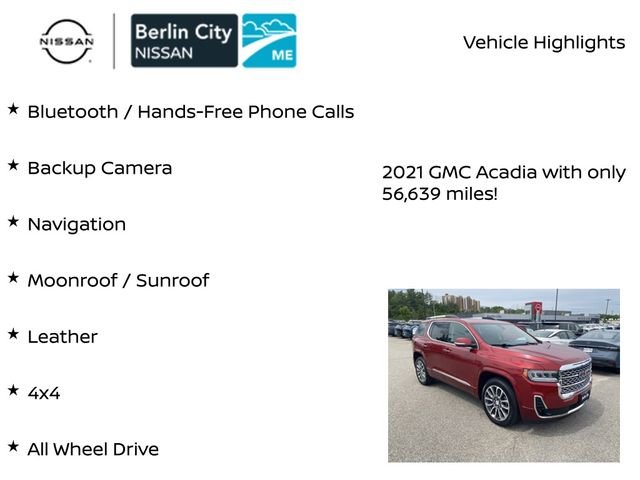 Used 2021 Cayenne Red GMC Denali image 7