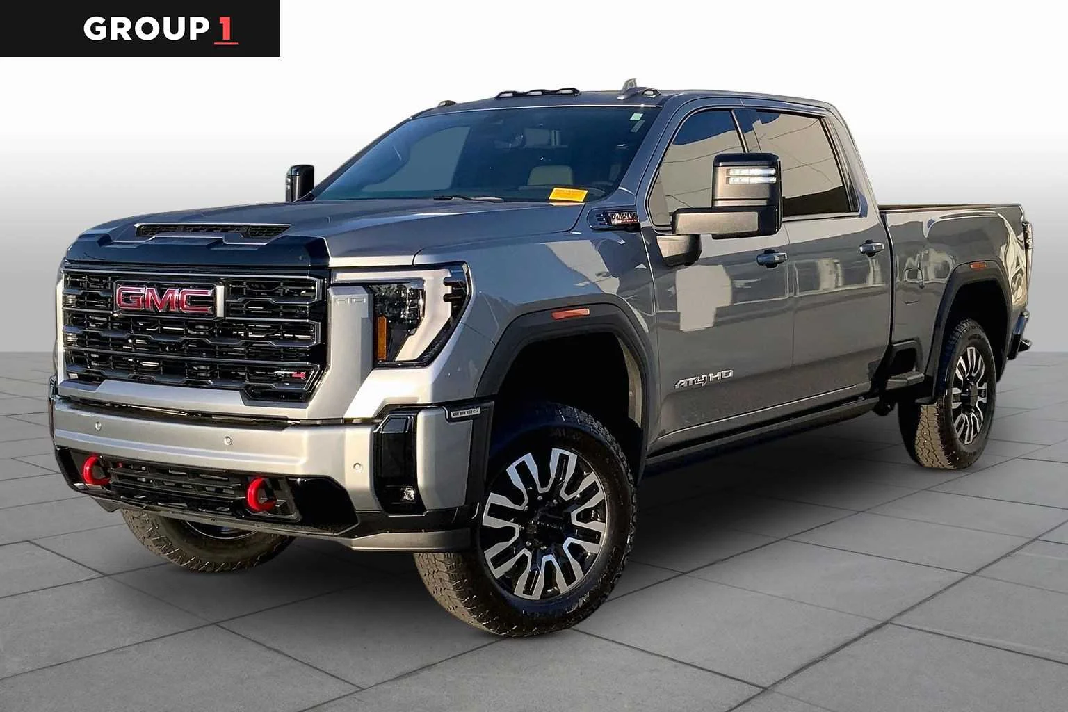 Sterling Metallic 2025 GMC Sierra 2500HD AT4 Crew Cab 4WD Pickup Truck Four-Wheel Drive
