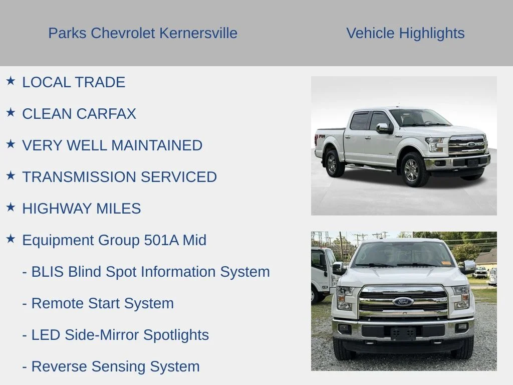 Used 2015 White Ford Lariat image 7