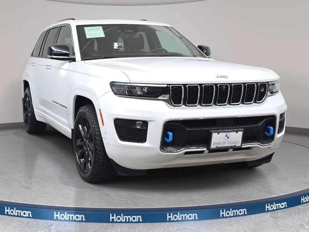 Used 2023 Bright White Clearcoat Jeep Overland 4xe image 3