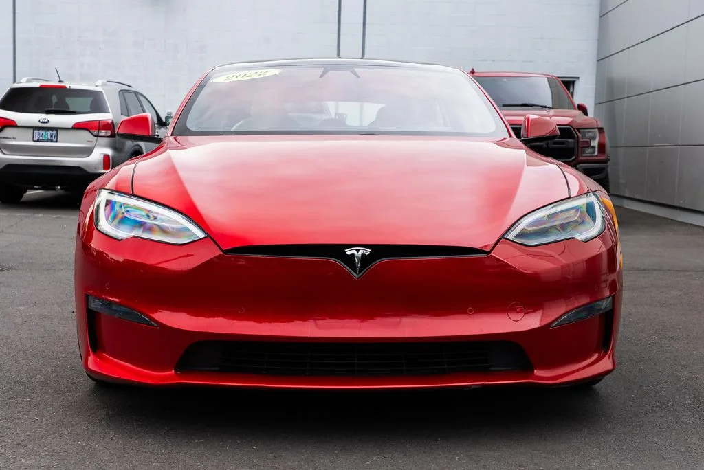 Used 2022 Red Tesla Base image 2