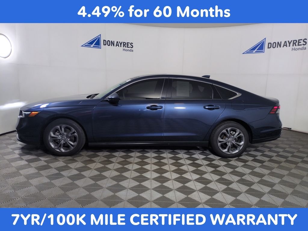 Certified Used 2024 Canyon River Blue Metallic Honda EX image 2
