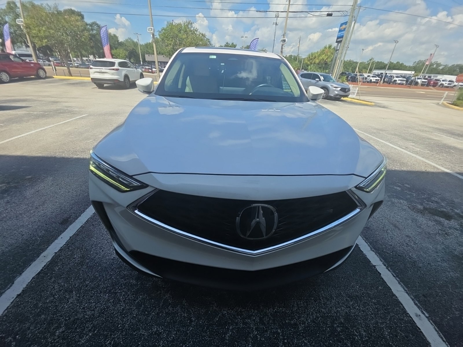 Used 2025 Platinum White Acura Base image 7