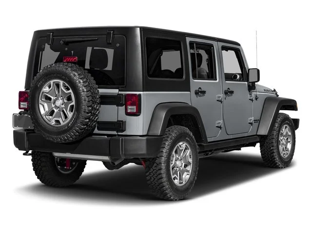 Used 2016 Billet Silver Metallic Clearcoat Jeep Rubicon Hard Rock image 2
