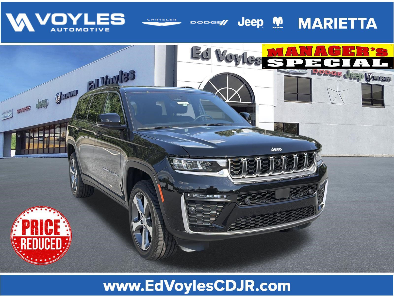 New 2026 Diamond Black Crystal Pearlcoat Jeep Limited image 1
