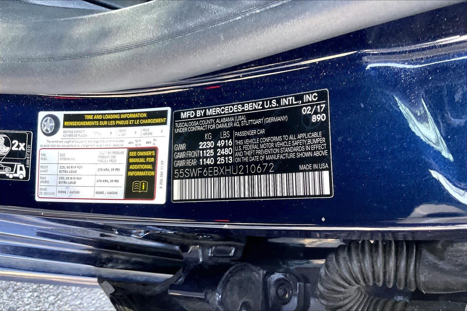 Used 2017 Lunar Blue Metallic Mercedes-Benz AMG® C 43 image 31