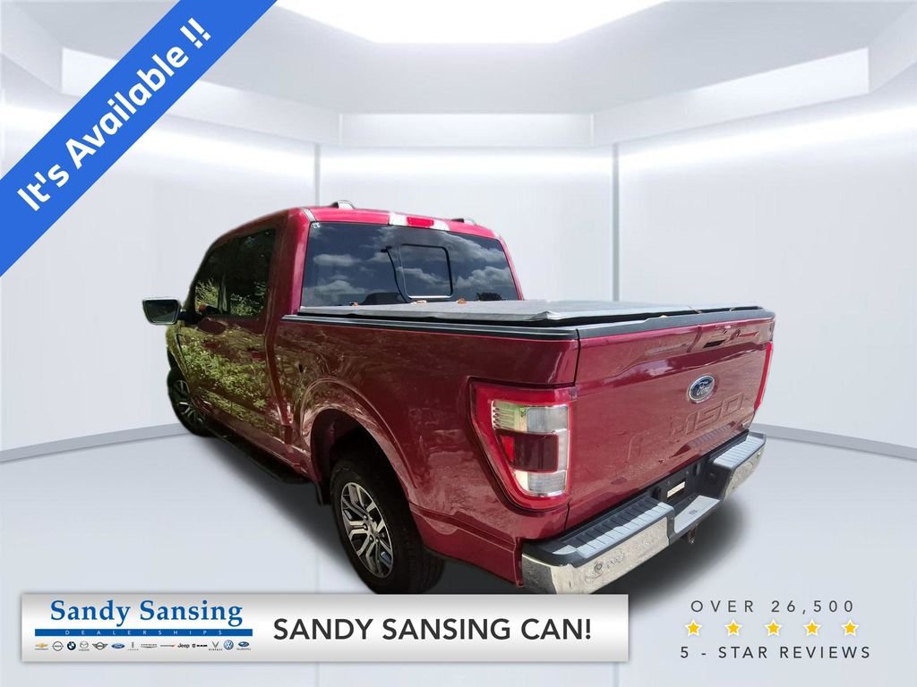Used 2022 Red Metallic Ford Lariat image 1