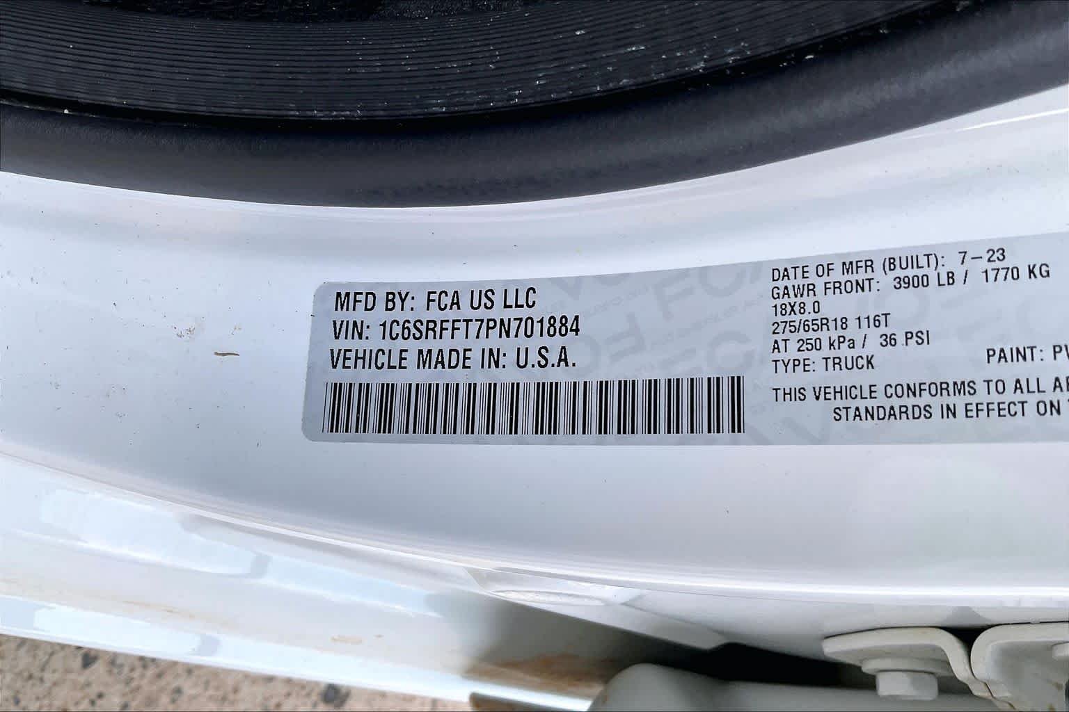 Used 2023 Bright White Clearcoat Ram Big Horn image 33