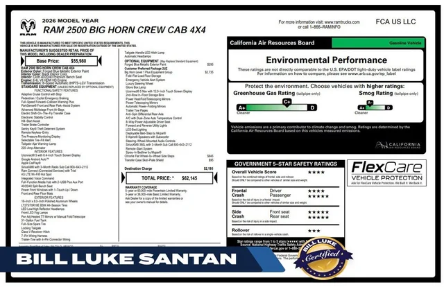 2026 Ram 2500 Big Horn