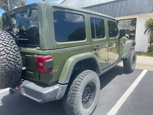 Used 2021 Sarge Green Clearcoat Jeep Unlimited Rubicon image 5