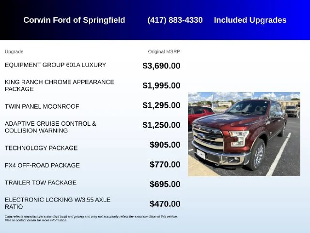 Used 2015 Red Ford King Ranch image 5