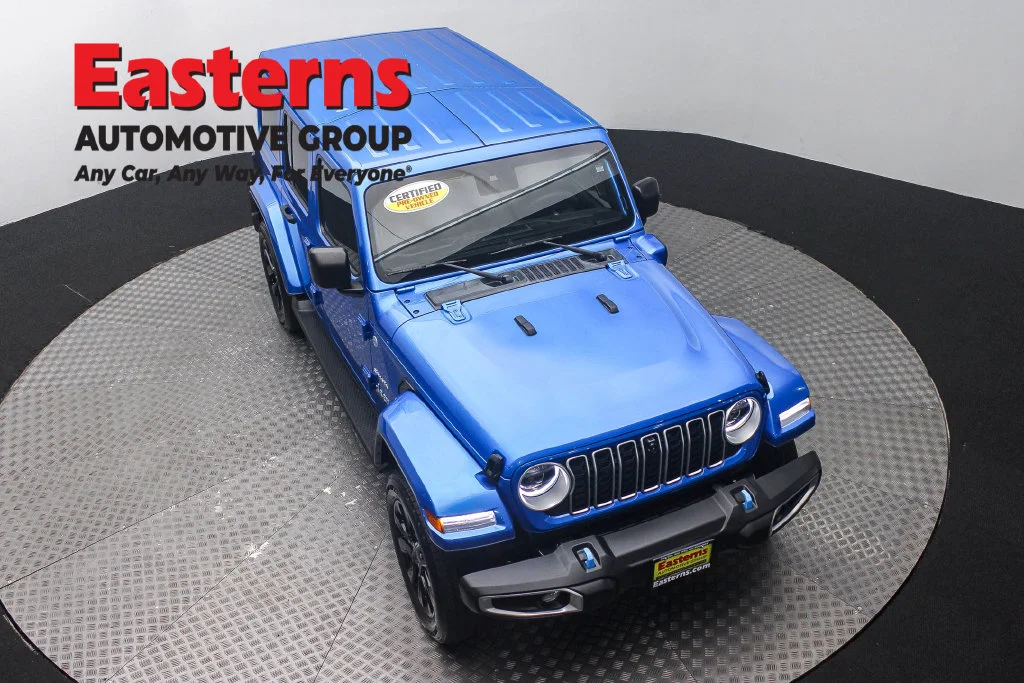 Used 2024 Blue Jeep Sahara 4xe image 3