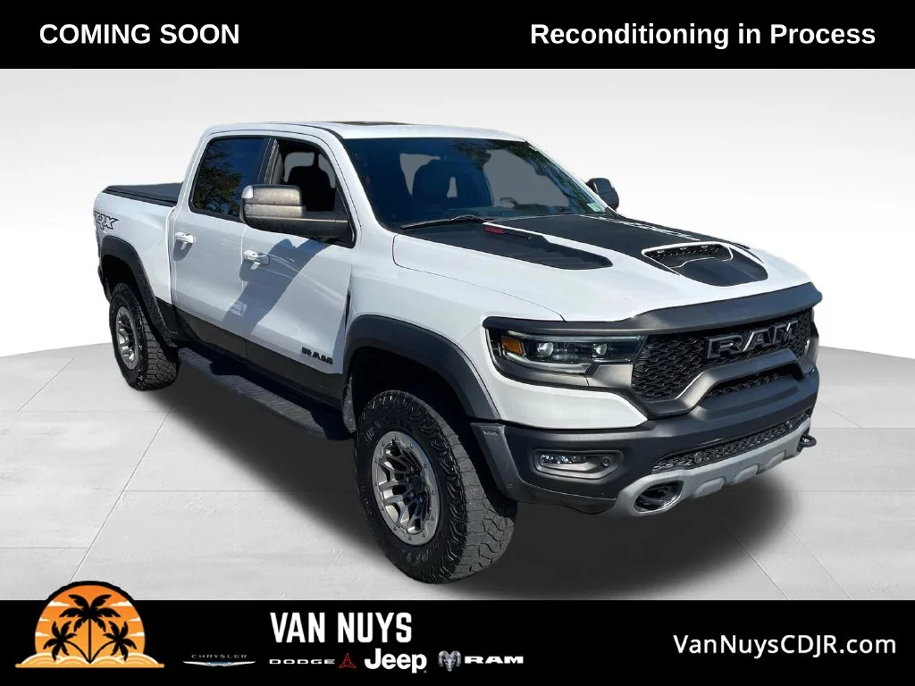 Used 2022 Bright White Clearcoat Ram TRX image 1
