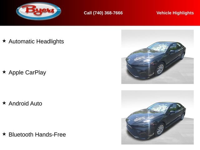 Used 2025 Midnight Black Metallic Toyota LE image 12