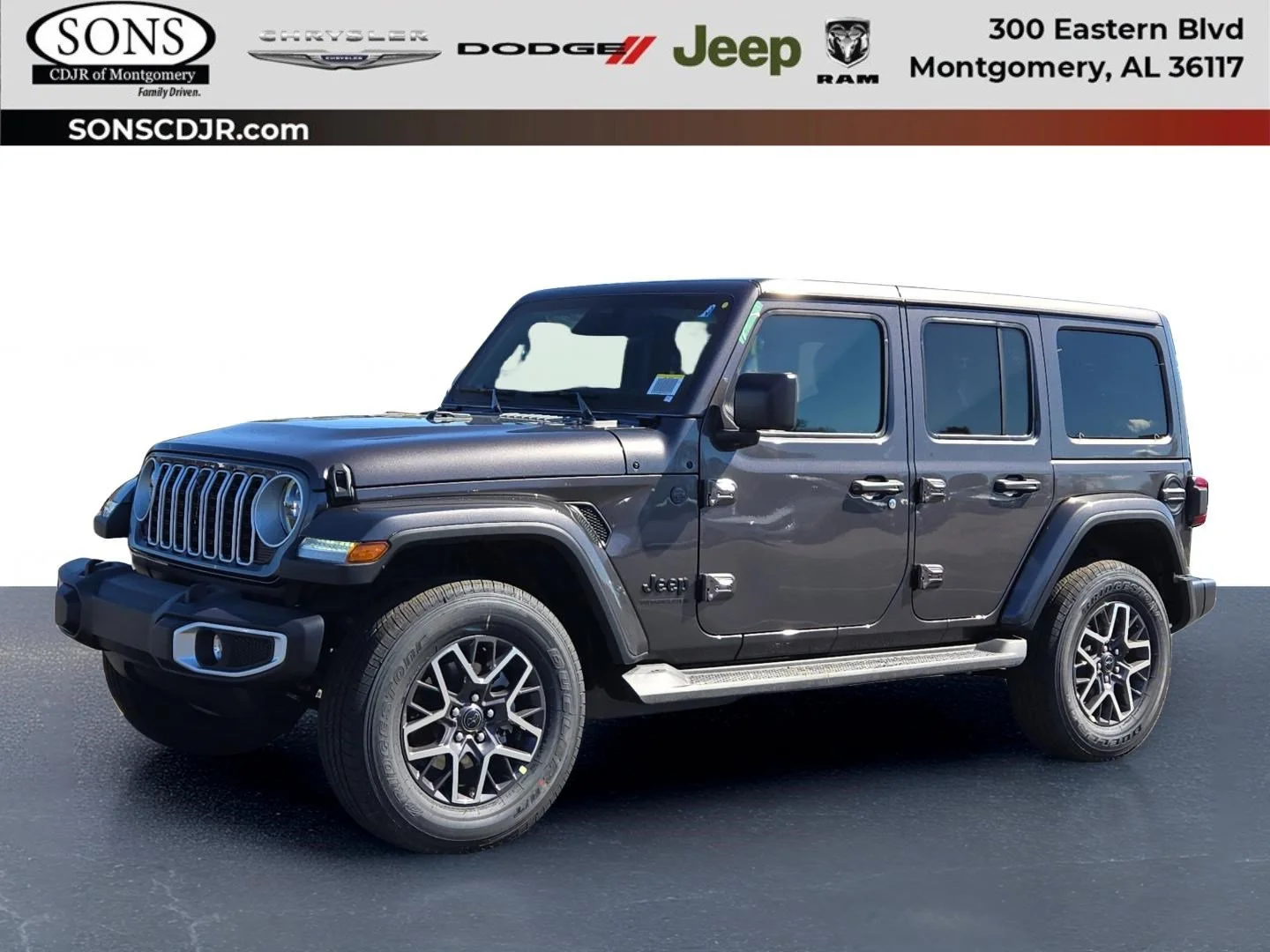 New 2026 Granite Crystal Metallic Clearcoat Jeep Sahara image 1