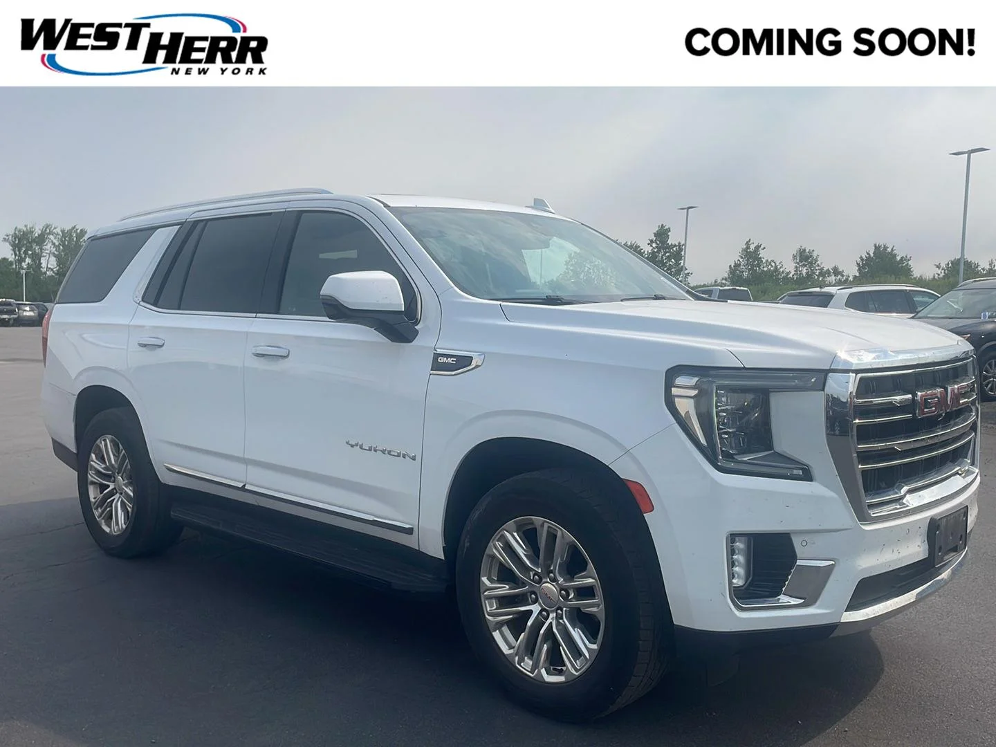 Used 2021 Summit White GMC SLT image 1