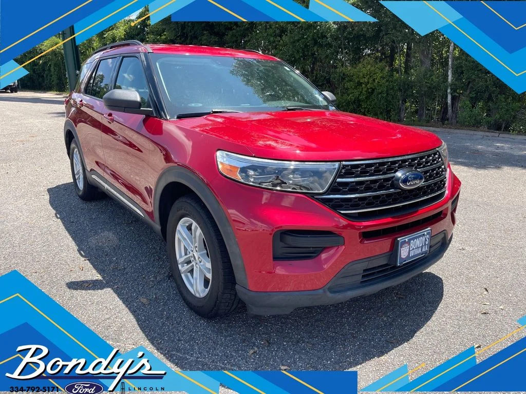 Used 2021 Red Metallic Ford XLT image 1