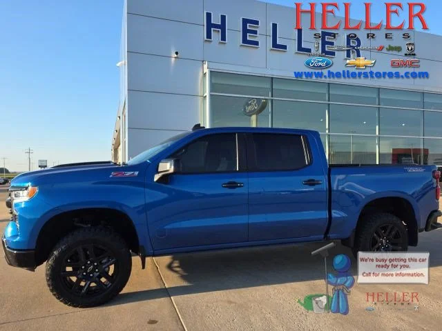 Used 2022 Glacier Blue Metallic Chevrolet LT Trail Boss image 1