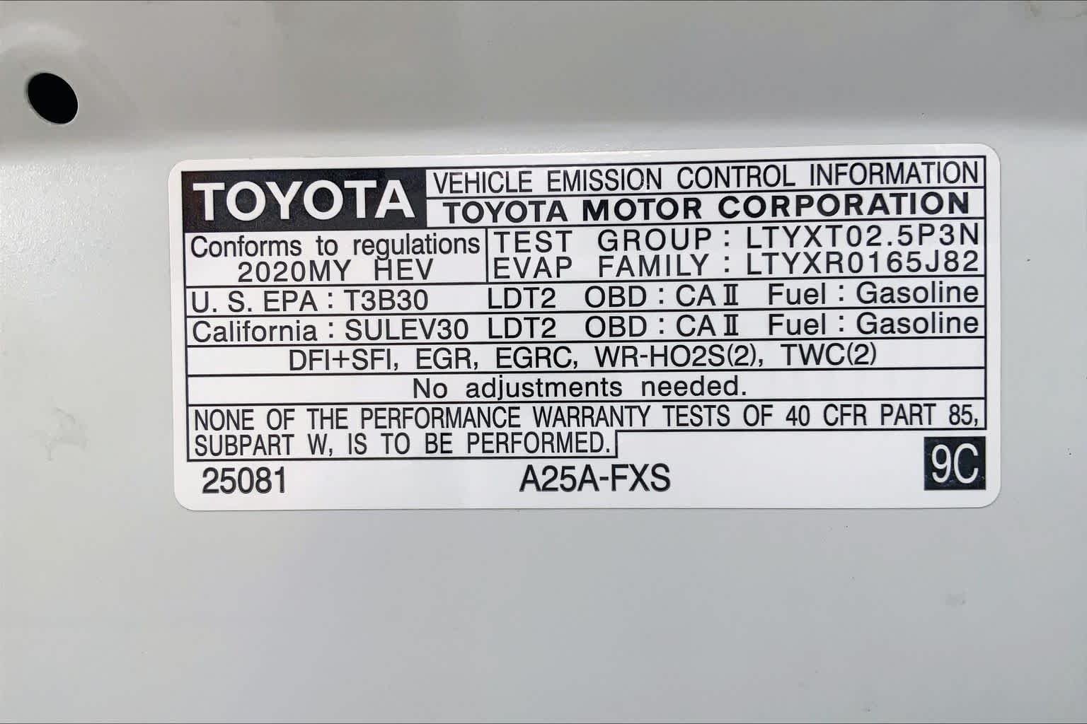 Used 2020 Blizzard Pearl Toyota Hybrid Limited image 33
