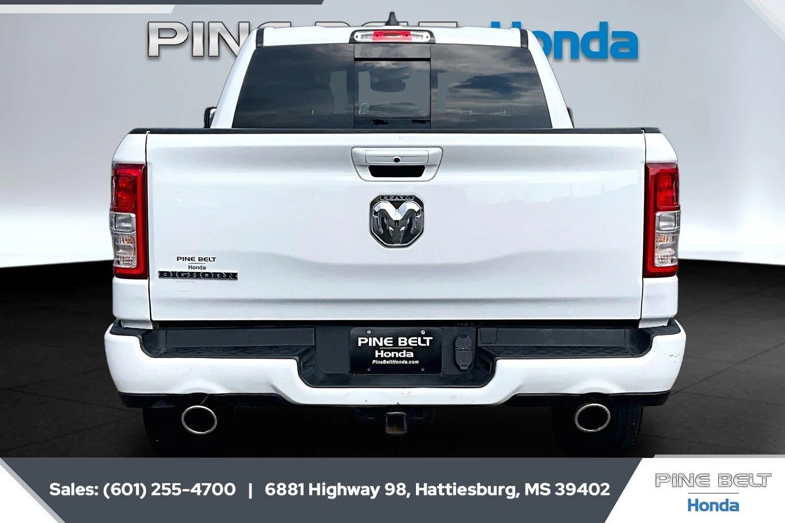 Used 2022 Bright White Clearcoat Ram Big Horn image 4