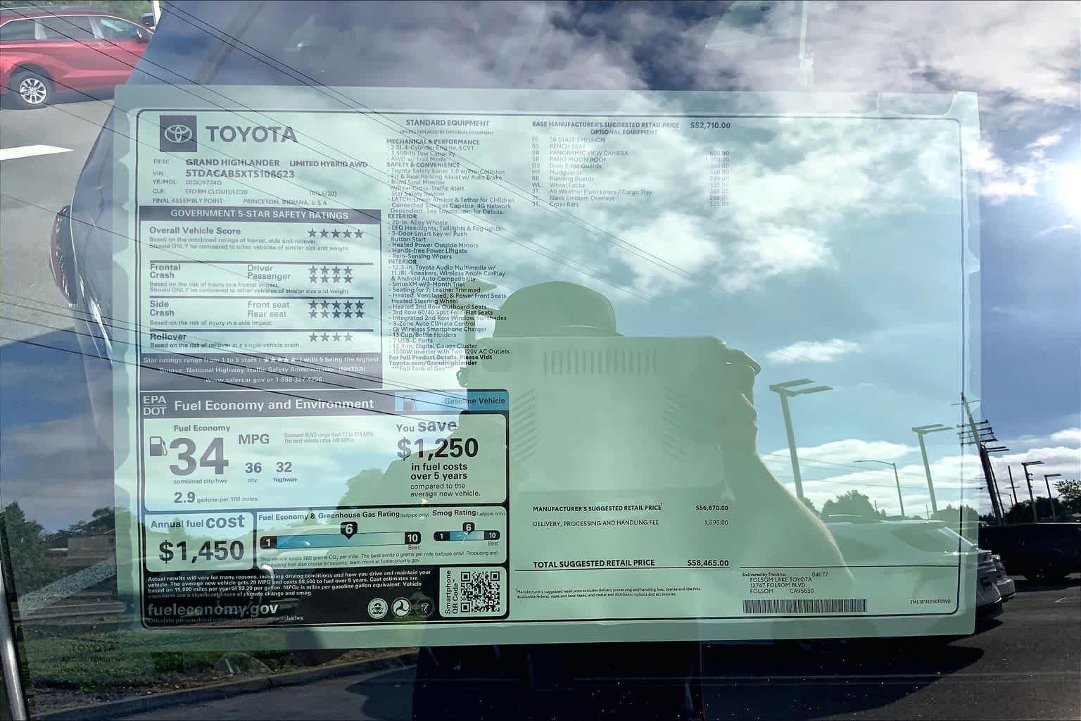 New 2026 Storm Cloud Toyota Hybrid Limited image 21