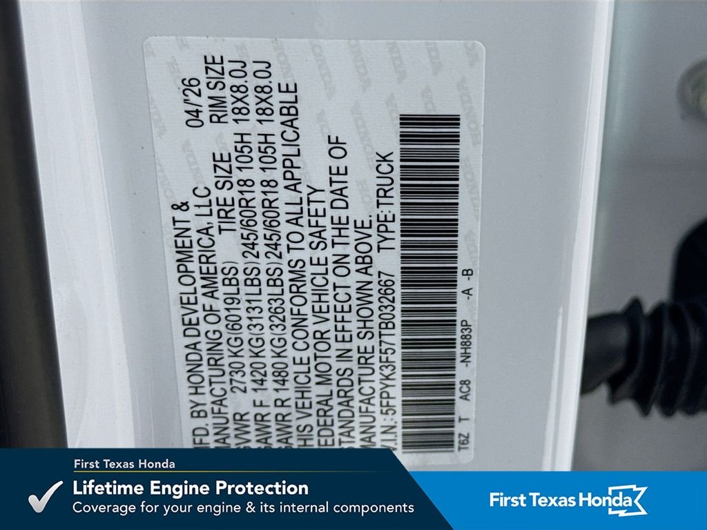New 2026 Platinum White Pearl Honda RTL image 41