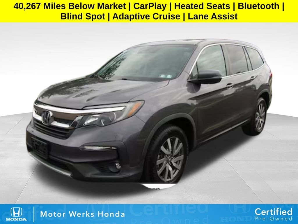 Certified Used 2021 Modern Steel Metallic Honda EX image 1