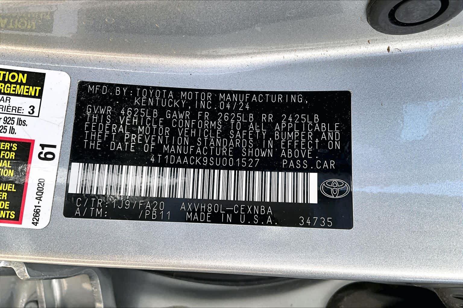 Used 2025 Celestial Silver Metallic Toyota LE image 34