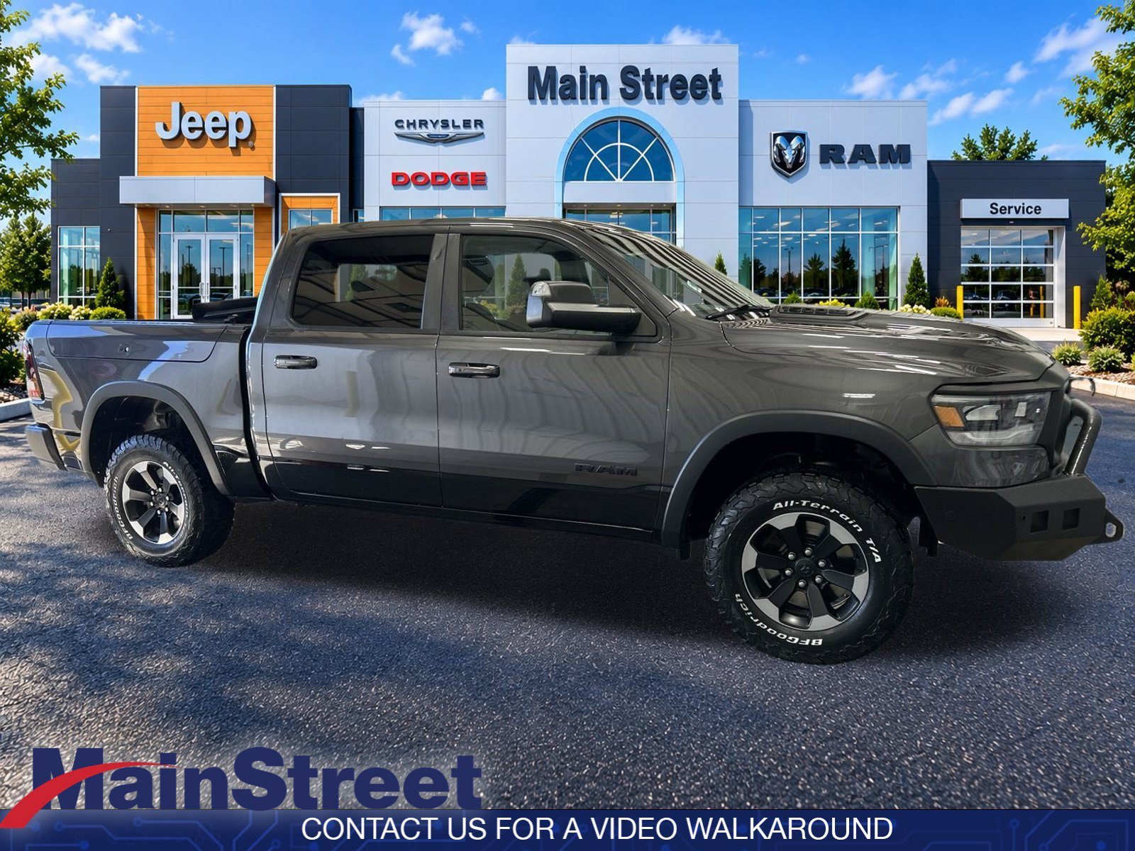 Used 2019 Granite Crystal Metallic Clearcoat Ram Rebel image 7