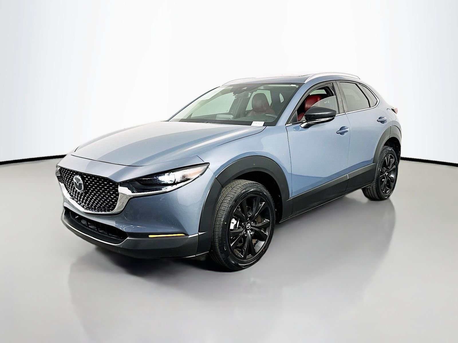 Used 2022 Polymetal Gray Metallic Mazda 2.5 S Carbon Edition AWD with Leather Heated Seats image 3