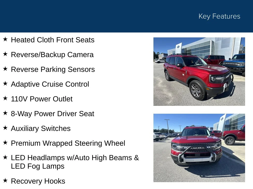 Used 2025 Ruby Red Metallic Tinted Clearcoat Ford Big Bend image 8