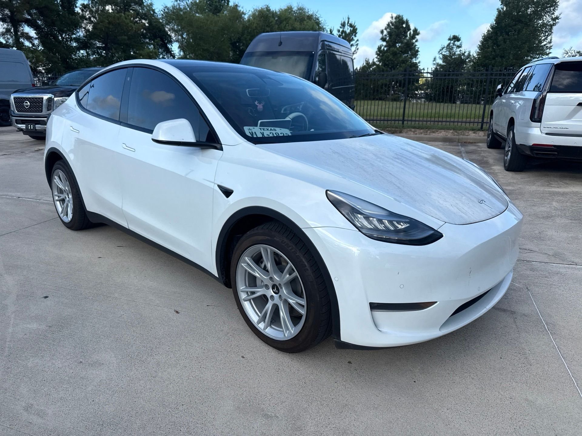 Used 2020 Pearl White Multi-Coat Tesla Long Range image 2