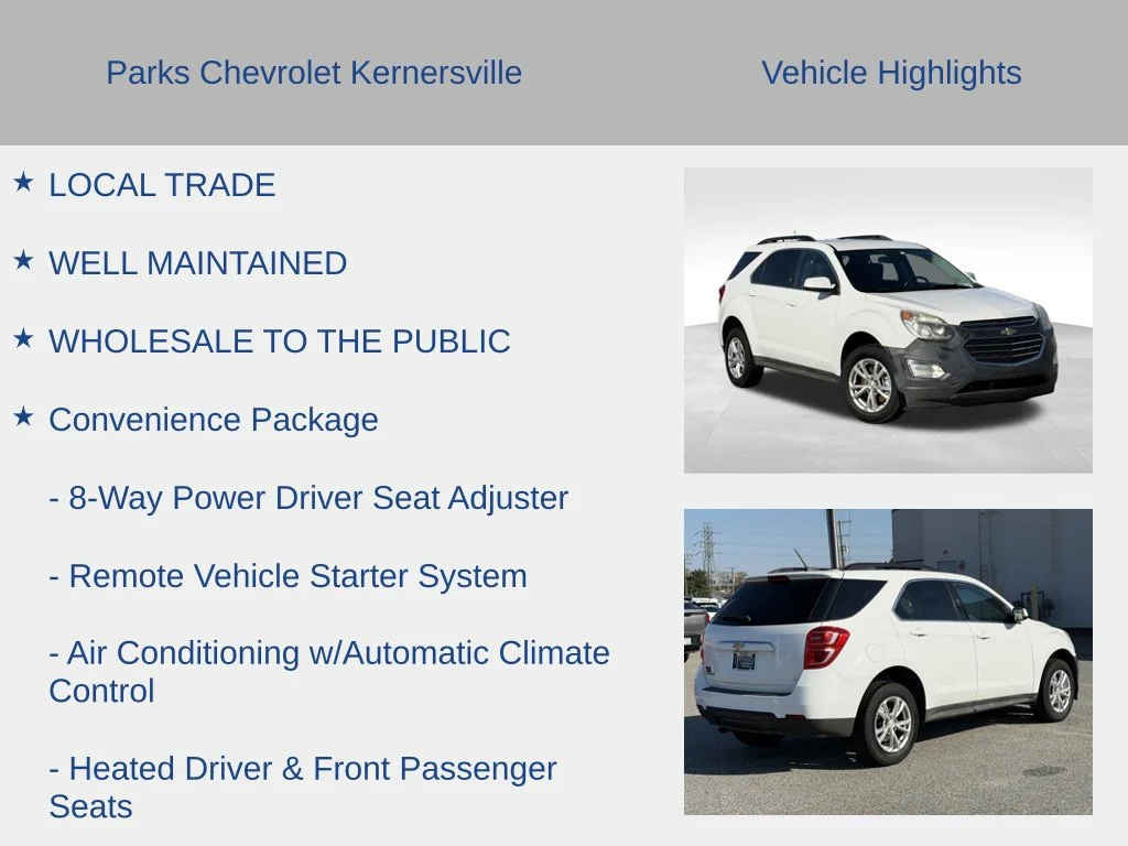 Used 2017 SUMMIT WHITE Chevrolet LT image 5
