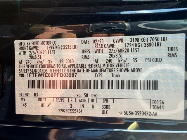 Certified Used 2023 Antimatter Blue Metallic Ford Lariat image 47
