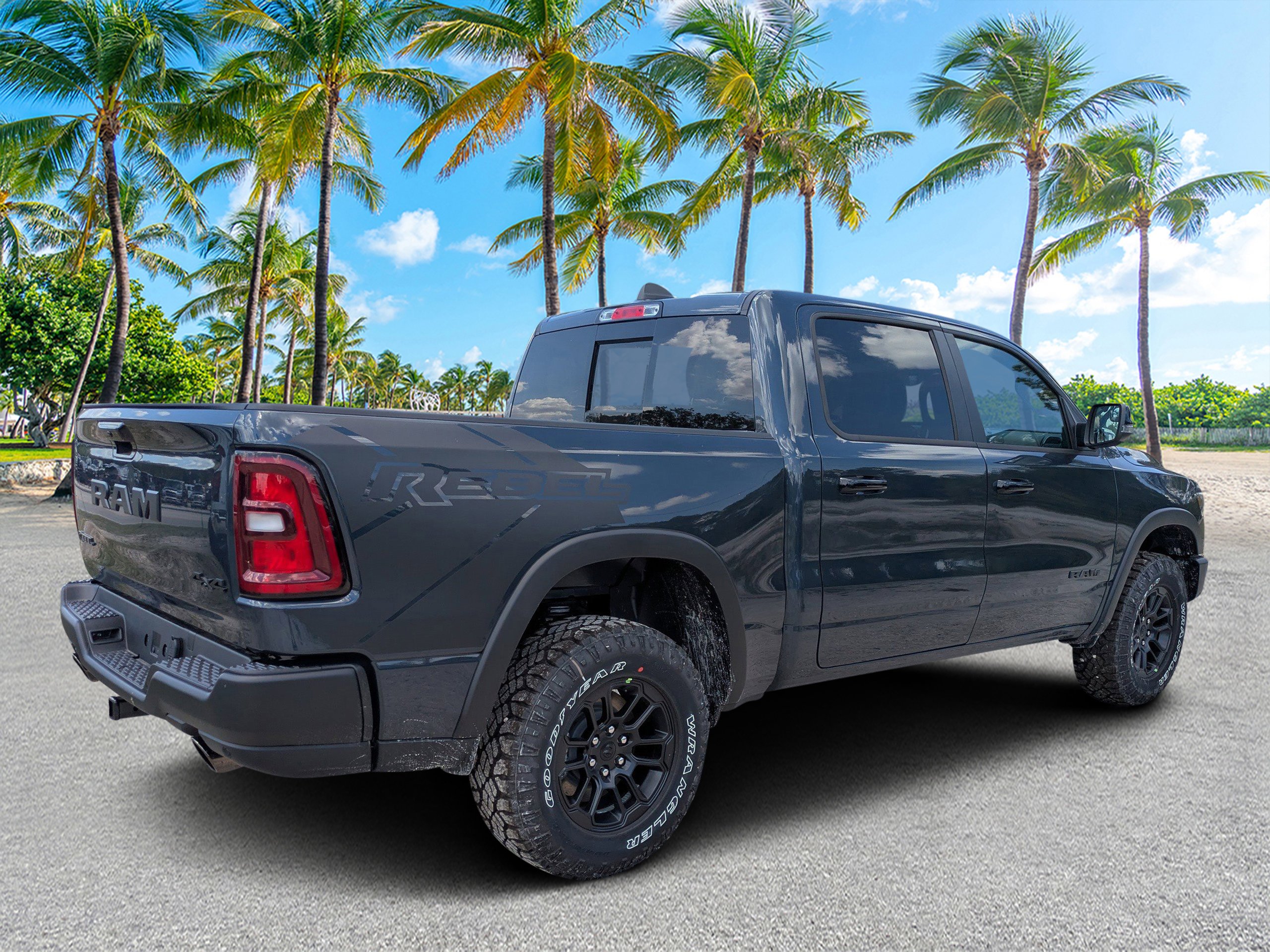 New 2026 Forged Blue Metallic Exterior Paint RAM Rebel image 3