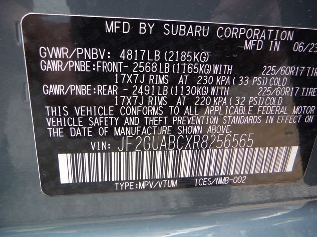 Certified Used 2024 Blue Subaru Base image 34