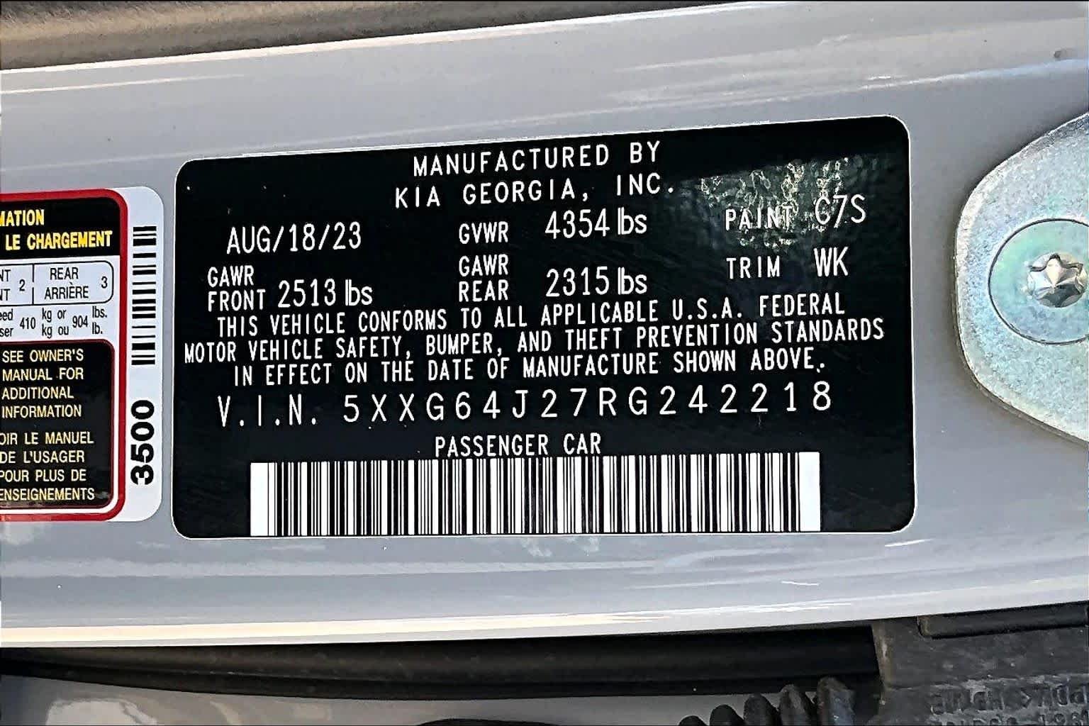 Used 2024 Wolf Gray Kia GT-Line image 34