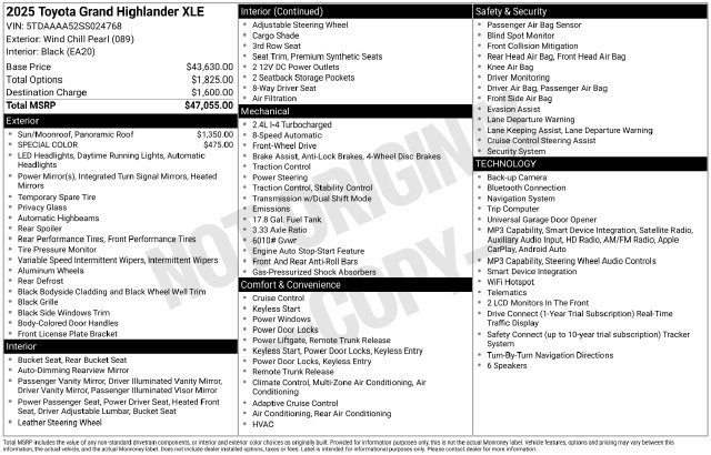Certified Used 2025 Beige Toyota XLE image 6