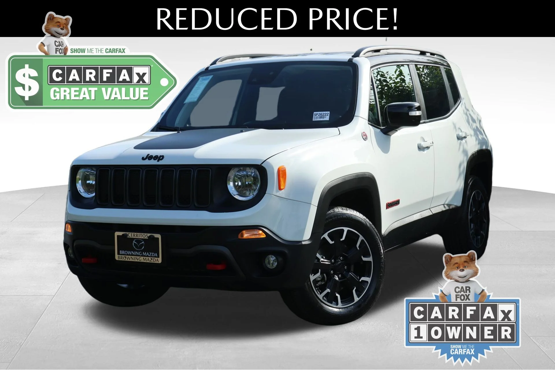 Used 2023 White Jeep Trailhawk image 1