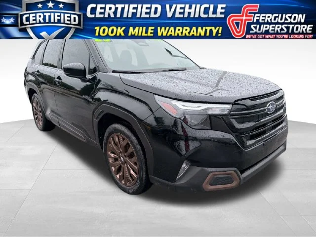 Certified Used 2025 Black Subaru Sport image 1