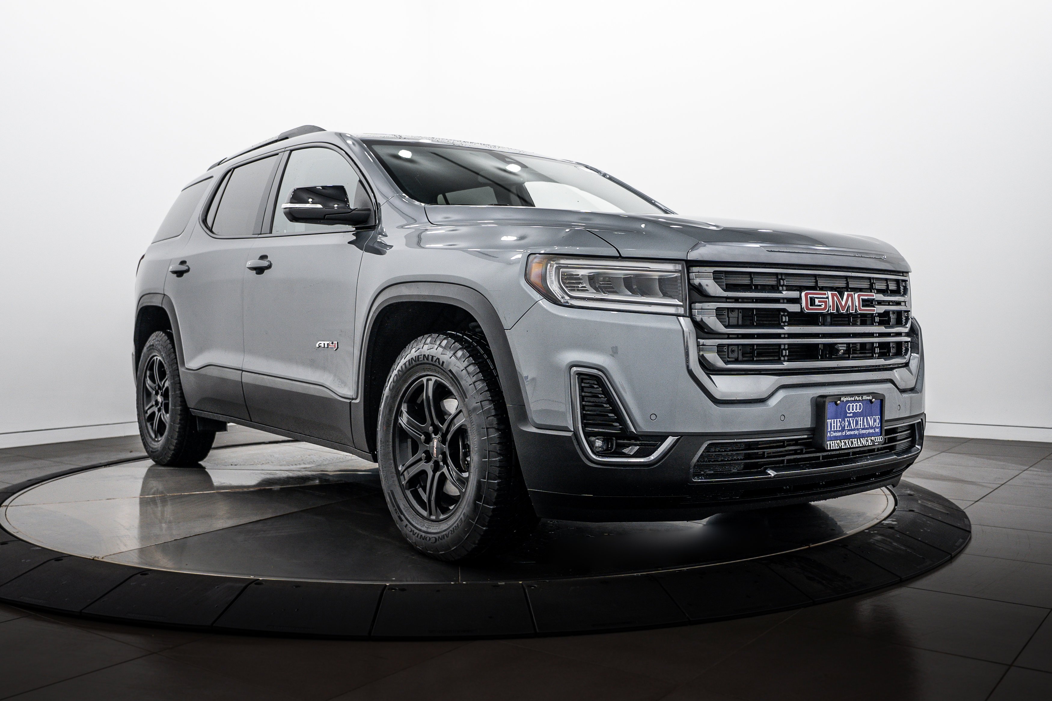 Used 2021 Satin Steel Metallic GMC AT4 image 1