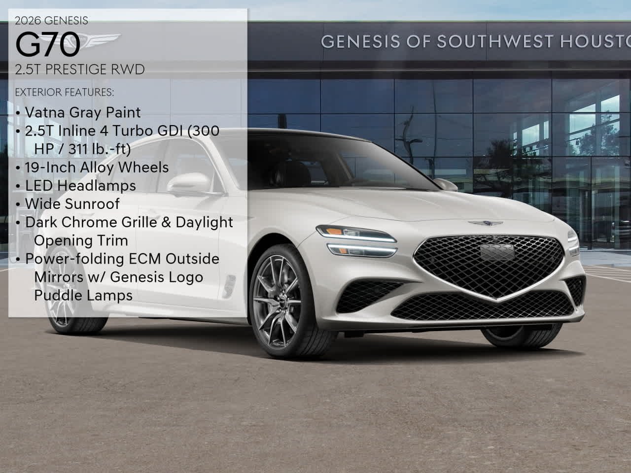 New 2026 Vatna Gray Genesis 2.5T PRESTIGE image 3