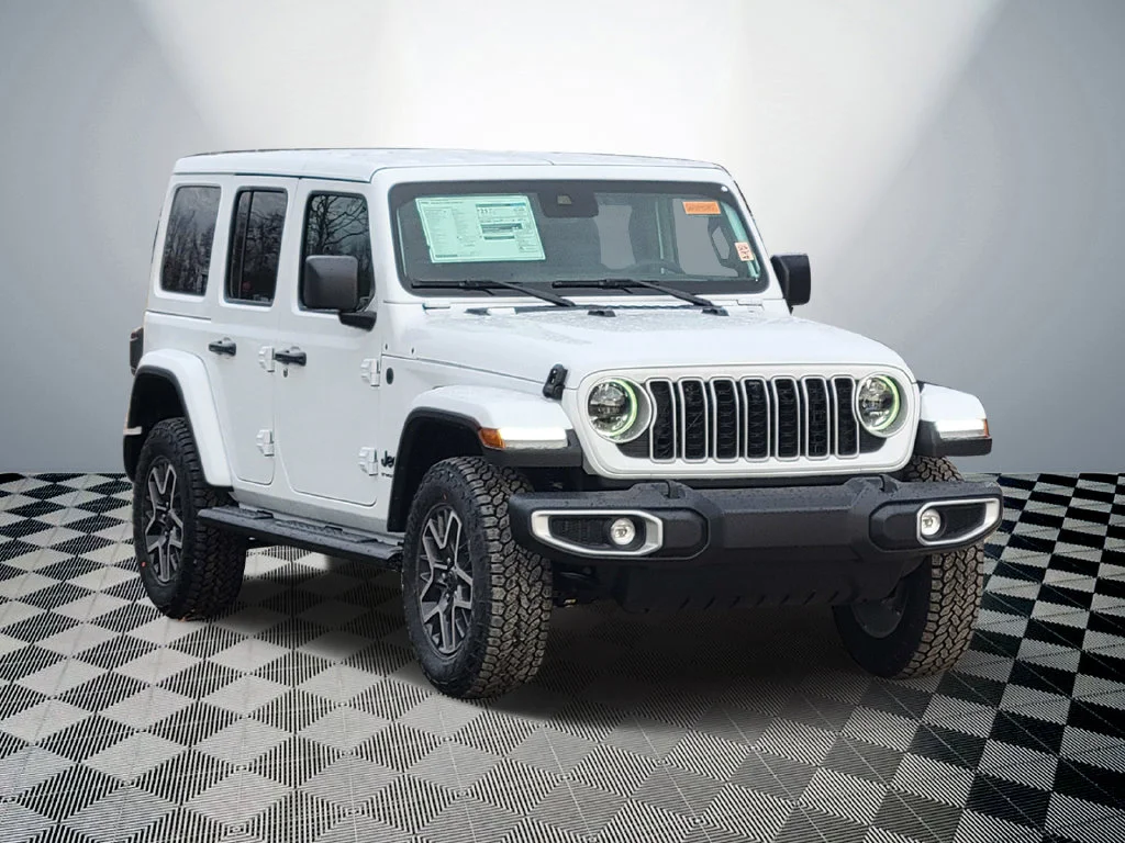 New 2025 Bright White Clear-Coat Exterior Paint Jeep Sahara image 2