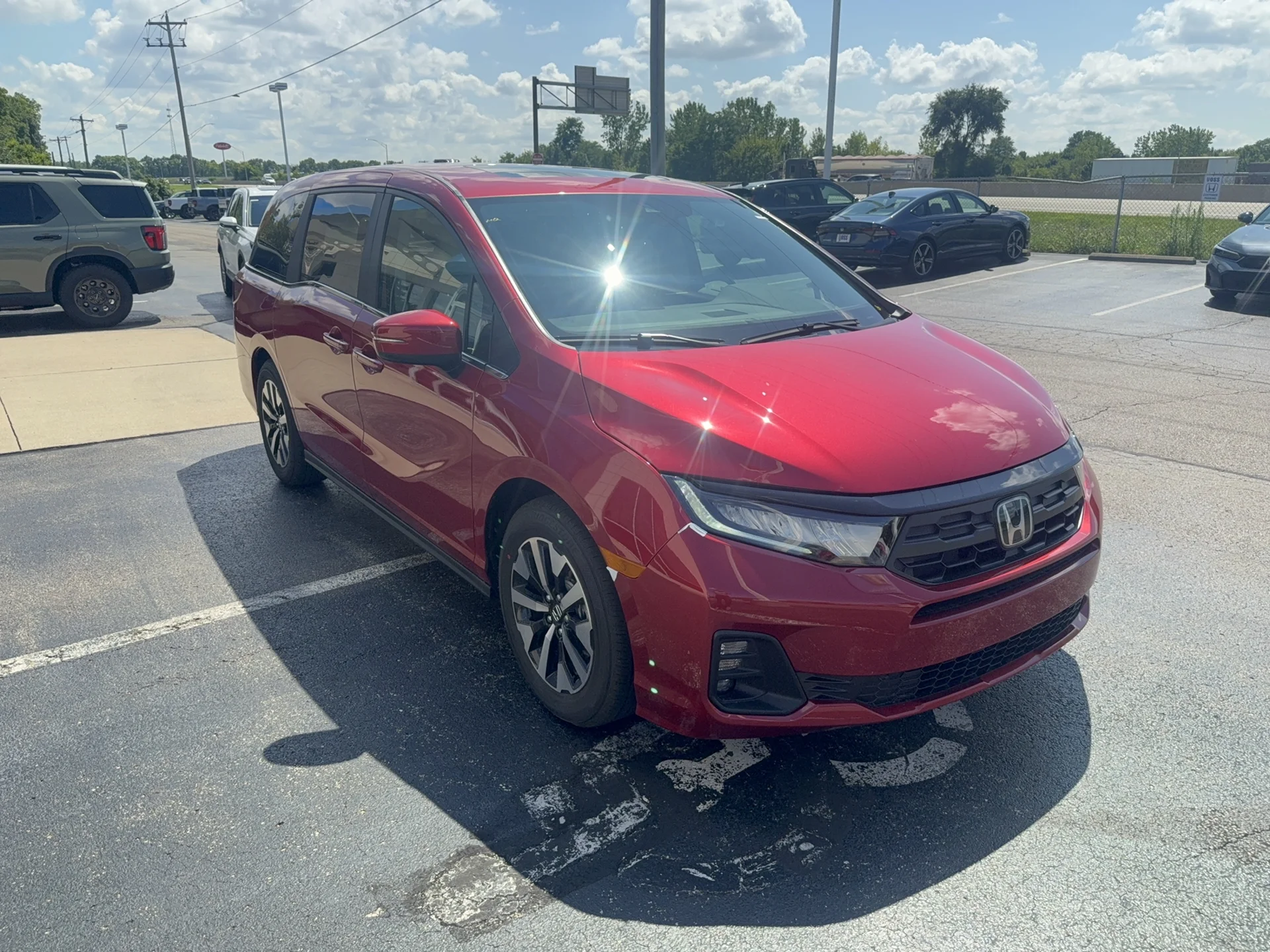 New 2026 Radiant Red Metallic II Honda EX-L image 3