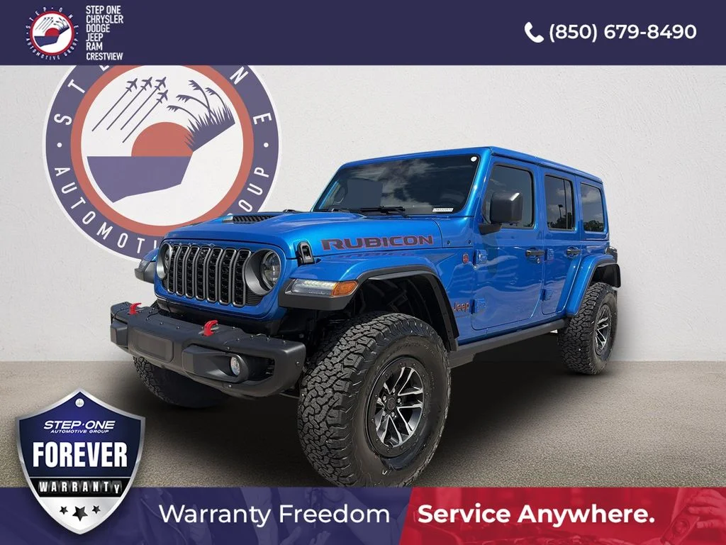 New 2026 Hydro Blue Pearl-Coat Exterior Paint Jeep Rubicon X image 1