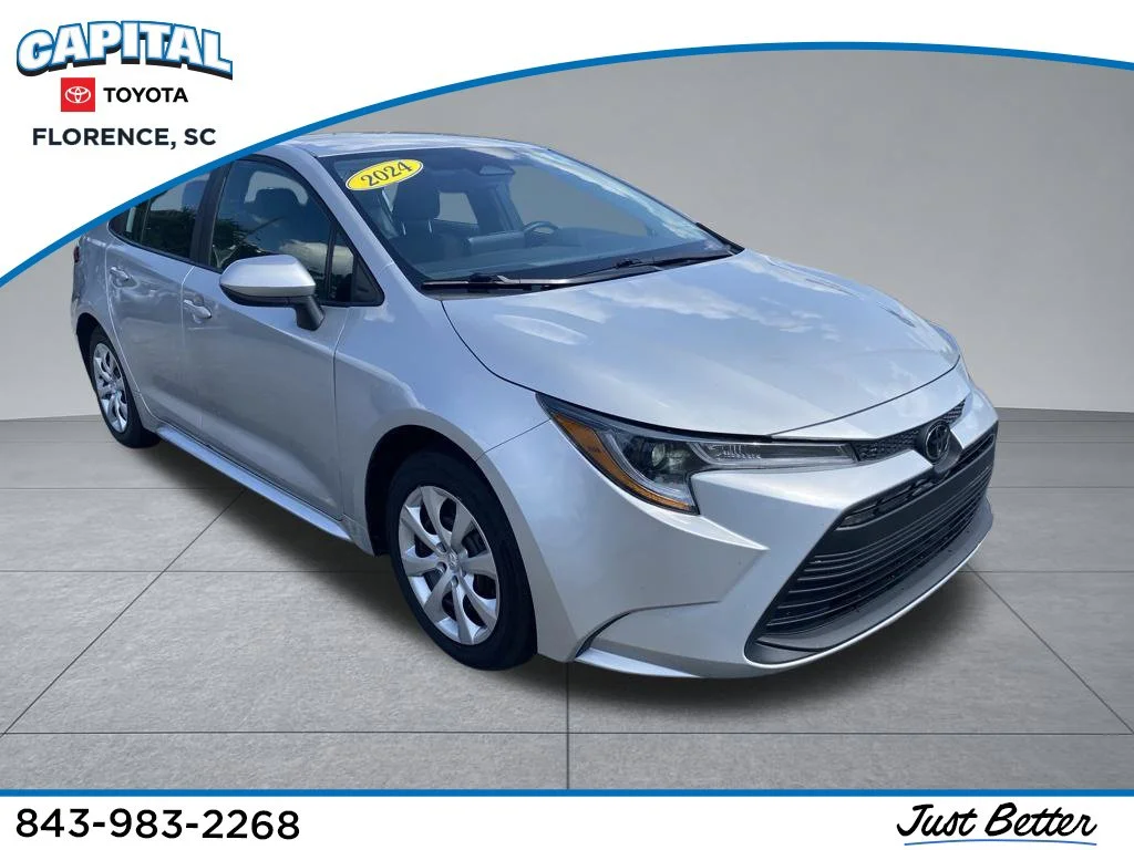 Used 2024 Silver Toyota LE image 1