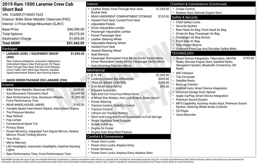 Used 2019 Silver Ram Laramie image 7