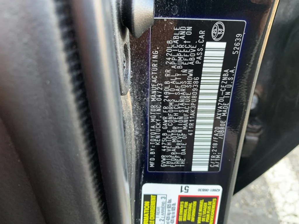 Used 2023 Black Toyota LE image 33