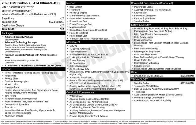 2026 GMC Yukon AT4 Ultimate 4X4's photo
