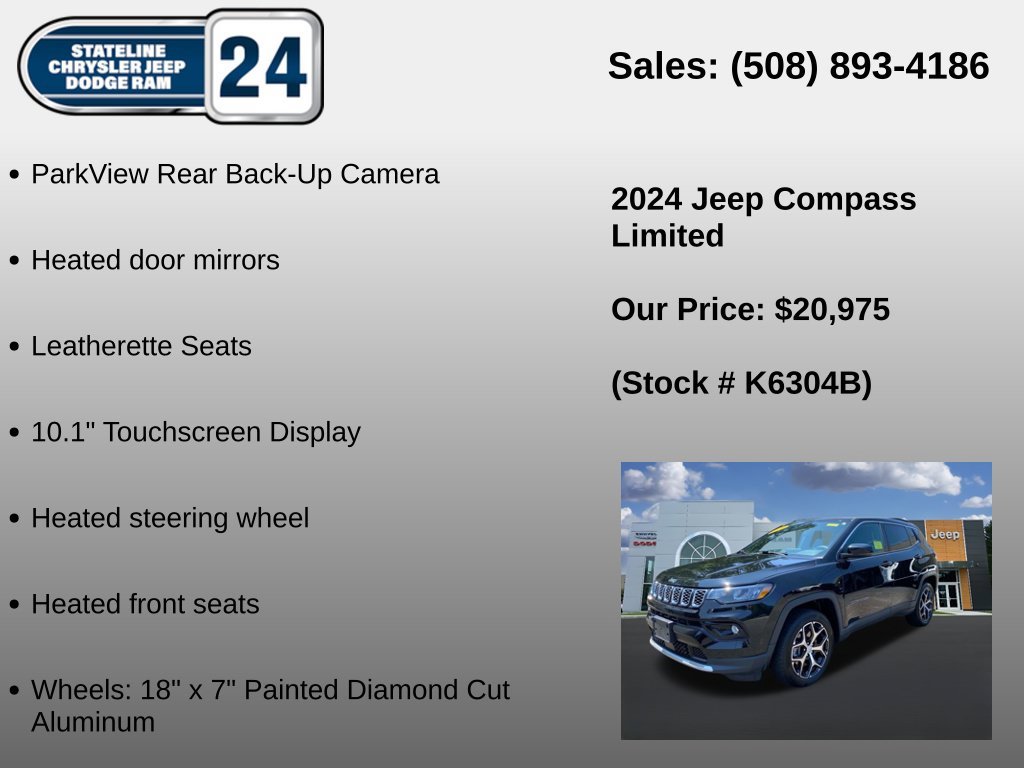 Used 2024 Black Jeep Limited image 6